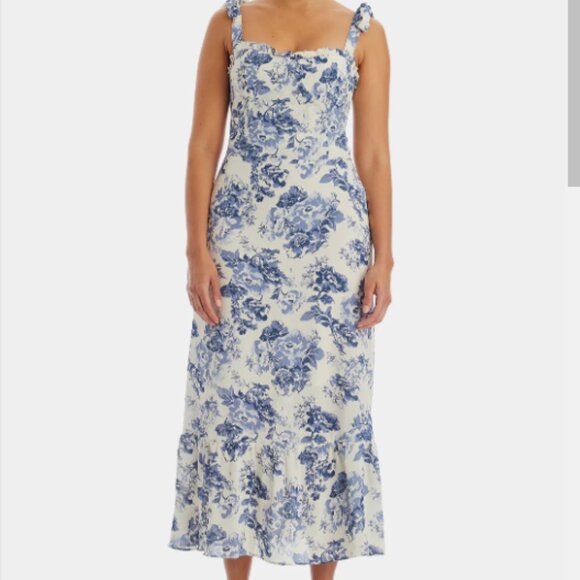 O.P.T. Toile De Jouy Sweetheard Dress NWT - Picture 1 of 3